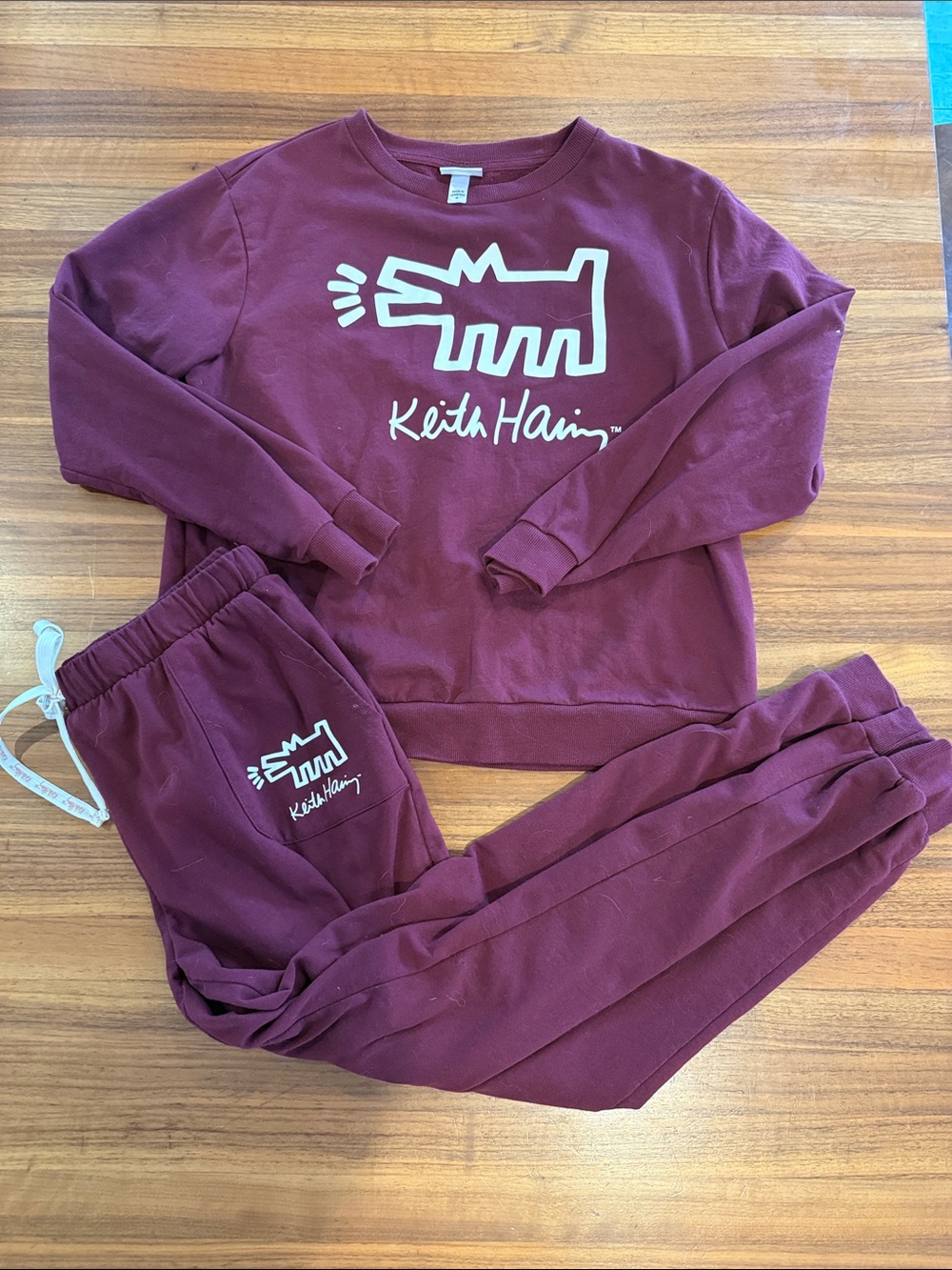 Keith Haring Sweatshirt & Jogger Set size M